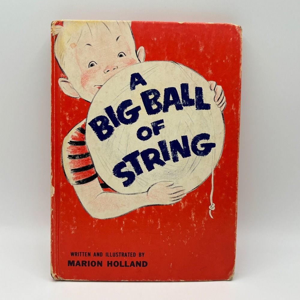 Beginner Books A Big Ball of String Marion Holland 1958 Hardcover Children Red‎